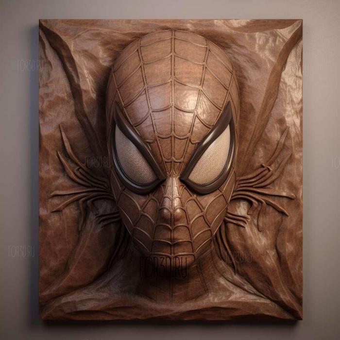 Gwen Spider Man 3 stl model for CNC